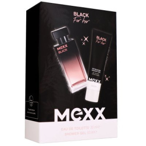 Mexx Black Woman 30 ml Eau de Toilette EDT & 50 ml Showergel Duschgel