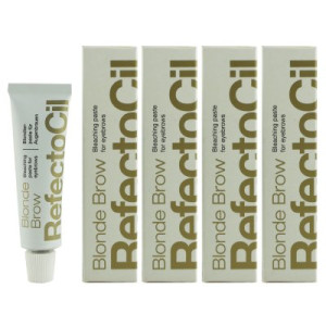 RefectoCil 0 Blonde Brow Eyebrow Bleaching 4 x 15 ml Augenbrauen Blondiercreme Blonde Augenbrauenble