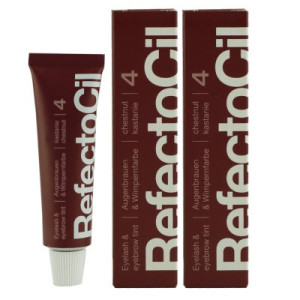 RefectoCil 4 Chestnut Kastanie 2 x 15 ml Augenbrauenfarbe & Wimpernfarbe