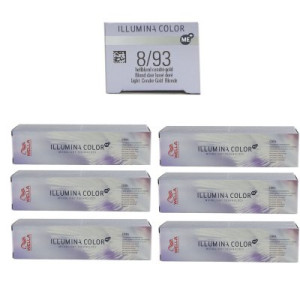 Wella Illumina 6 x 60 ml 8/93 hellblond cendre gold
