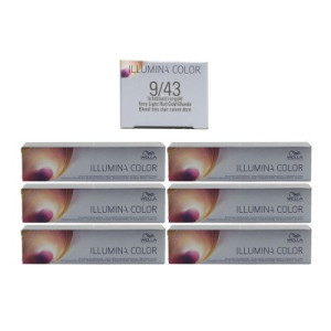 Wella Illumina 6 x 60 ml 9/43 lichtblond rot gold