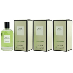 David Beckham Aromatic Greens 3 x 100 ml Eau de Parfum EDP Herrenparfum