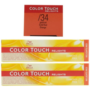 Wella Color Touch Relights Red 2 x 60 ml /34 gold rot Intensivtönung