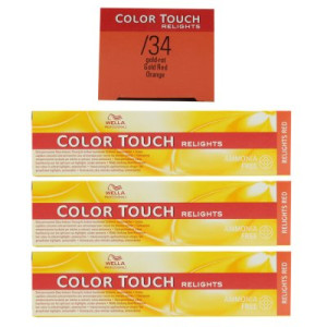 Wella Color Touch Relights Red 3 x 60 ml /34 gold rot Intensivtönung
