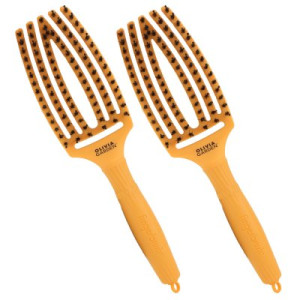 Olivia Garden 2 x Fingerbrush Finger Brush Combo 90 Party Fizzy Haarbürste Orange Juice orange