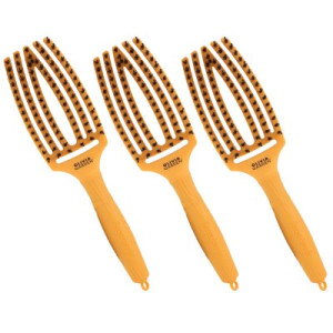 Olivia Garden 3 x Fingerbrush Finger Brush Combo 90 Party Fizzy Haarbürste Orange Juice orange