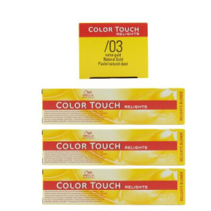 Wella Color Touch Relights Blonde 3 x 60 ml /03 natur gold Intensivtönung