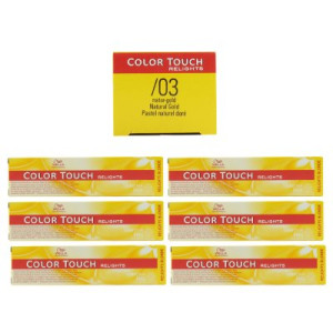 Wella Color Touch Relights Blonde 6 x 60 ml /03 natur gold Intensivtönung