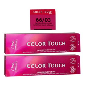 Wella Color Touch Plus 2 x 60 ml 66/03 dunkelblond intensiv natur gold Intensivtönung