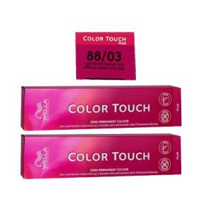 Wella Color Touch Plus 2 x 60 ml 88/03 hellblond intensiv natur gold Intensivtönung