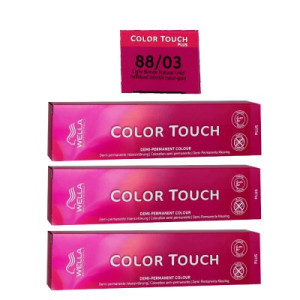 Wella Color Touch Plus 3 x 60 ml 88/03 hellblond intensiv natur gold Intensivtönung