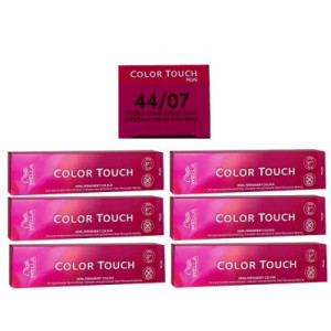 Wella Color Touch Plus 6 x 60 ml 44/07 mittelbraun intensiv natur braun Intensivtönung