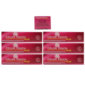 Wella Color Touch Plus 6 x 60 ml 55/06 hellbraun intensiv natur violett Intensivtönung