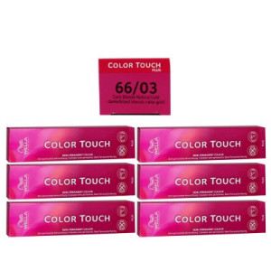 Wella Color Touch Plus 6 x 60 ml 66/03 dunkelblond intensiv natur gold Intensivtönung