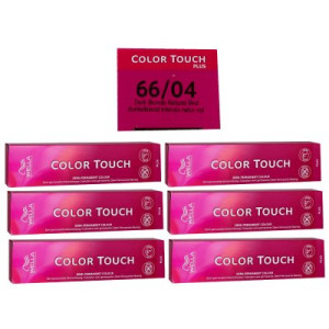 Wella Color Touch Plus 6 x 60 ml 66/04 dunkelblond intensiv natur rot Intensivtönung