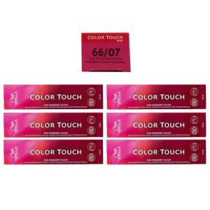 Wella Color Touch Plus 6 x 60 ml 66/07 dunkelblond intensiv natur braun Intensivtönung