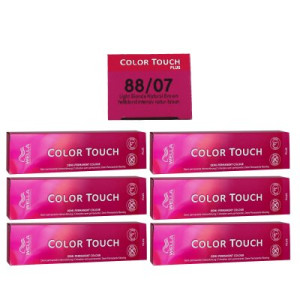 Wella Color Touch Plus 6 x 60 ml 88/07 hellblond intensiv natur braun Intensivtönung