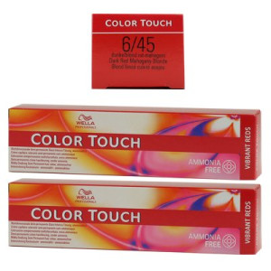 Wella Color Touch Vibrants Red 2 x 60 ml 6/45 dunkelblond rot mahagoni
