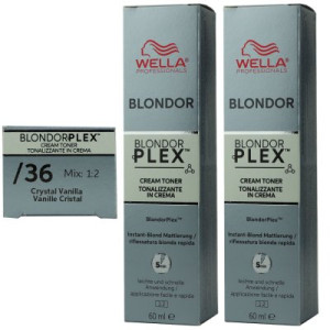 Wella Plex Cream Toners 2 x 60 ml /36 Crystal Vanilla