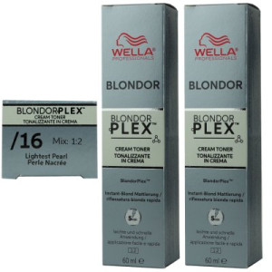 Wella Plex Cream Toners 2 x 60 ml /16 Lightest Pearl