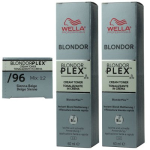 Wella Plex Cream Toners 2 x 60 ml /96 Sienna Beige