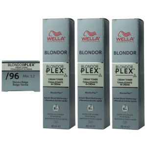 Wella Plex Cream Toners 3 x 60 ml /96 Sienna Beige