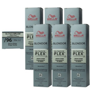 Wella Plex Cream Toners 6 x 60 ml /96 Sienna Beige