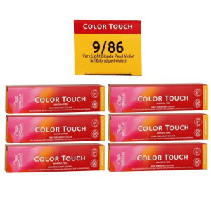 Wella Color Touch Rich Naturals 6 x 60 ml 9/86 lichtblond perl-violett