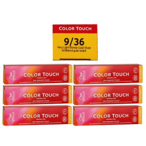 Wella Color Touch Rich Naturals 6 x 60 ml 9/36 lichtblond gold violett