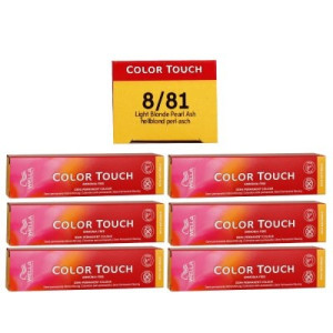 Wella Color Touch Rich Naturals 6 x 60 ml 8/81 hellblond perl-asch