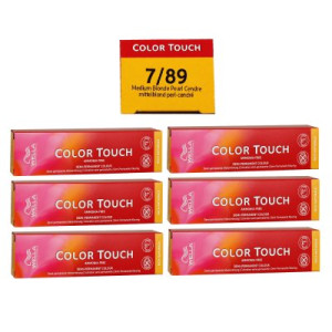 Wella Color Touch Rich Naturals 6 x 60 ml 7/89 mittelblond perl-cendre