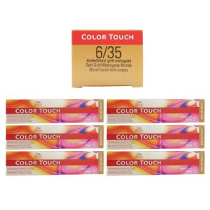 Wella Color Touch Rich Naturals 6 x 60 ml 6/35 dunkelblond gold-mahagoni