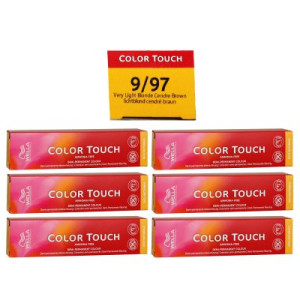 Wella Color Touch Rich Naturals 6 x 60 ml 9/97 lichtblond cendre braun