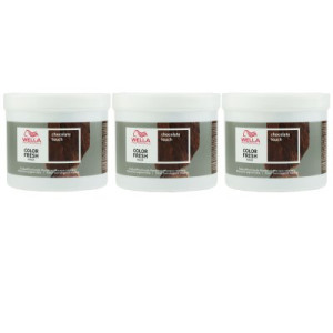 Wella Color Fresh Mask 3 x 500 ml Chocolate Touch Tönungsmaske Haartönung