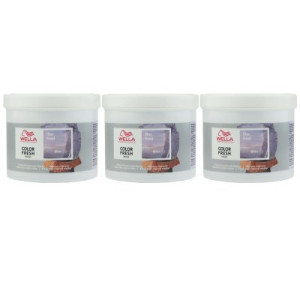 Wella Color Fresh Mask 3 x 500 ml Lilac Frost Tönungsmaske Haartönung