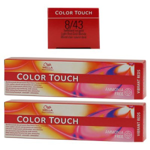 Wella Color Touch Vibrants Reds 2 x 60 ml 8/43 hellblond rot gold