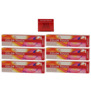 Wella Color Touch Vibrants Reds 6 x 60 ml 8/43 hellblond rot gold