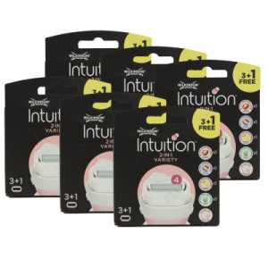 Wilkinson Sword Intuition 6 x 3 + 1 Summer Variety 4 Rasierklingen Damen Rasierer