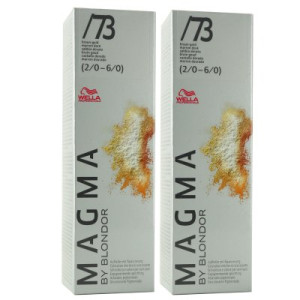Wella Magma 2 x 120 g /73 braun-gold aufhellende Strähnen-Haarfarbe