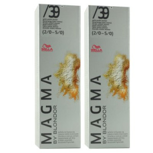 Wella Magma 2 x 120 g /39+ gold-cendre dunkel aufhellende Strähnen-Haarfarbe