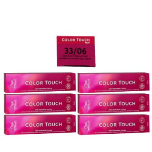 Wella Color Touch Plus 6 x 60 ml 33/06 dunkelbraun intensiv natur violett Intensivtönung