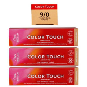 Wella Color Touch 3 x 60 ml 9/0 lichtblond