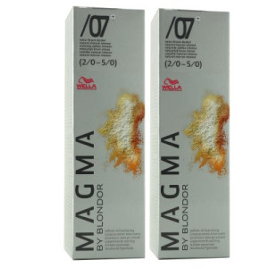 Wella Magma 2 x 120 g /07+ natur-braun dunkel aufhellende Strähnen-Haarfarbe