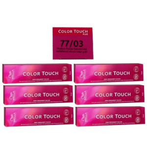 Wella Color Touch Plus 6 x 60 ml 77/03 mittelblond intensiv natur gold Intensivtönung