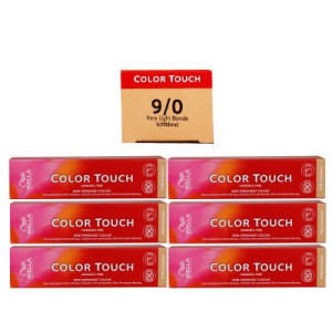 Wella Color Touch 6 x 60 ml 9/0 lichtblond