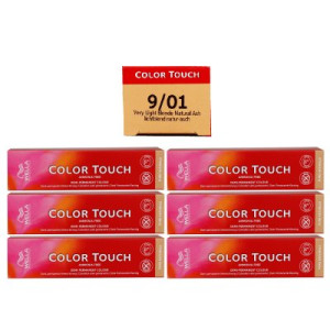 Wella Color Touch 6 x 60 ml 9/01 lichtblond natur asch