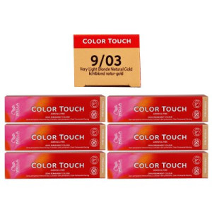 Wella Color Touch 6 x 60 ml 9/03 lichtblond natur gold