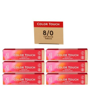 Wella Color Touch 6 x 60 ml 8/0 hellblond