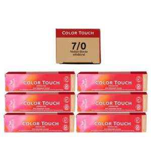 Wella Color Touch 6 x 60 ml 7/0 mittelblond