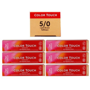 Wella Color Touch 6 x 60 ml 5/0 hellbraun